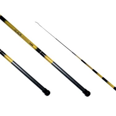 Imagem de Vara de Pesca Telescópica Marine Sports, 2,40 Metros, Dourada e Preta, para Água Doce