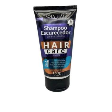 Imagem de Shampoo escurecedor para cabelos e barba 3em 1 tróia hair - THÓIA HAIR