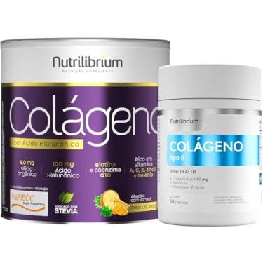 Imagem de Colágeno Verisol Ácido Hialurônico 200g + Colágeno Tipo 2 60 Caps Nutrilibrium (Único, Abacaxi com Hortelã)