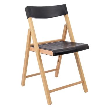 Imagem de Fsc Cadeira Dobrável Tramontina Potenza Madeira - Preto