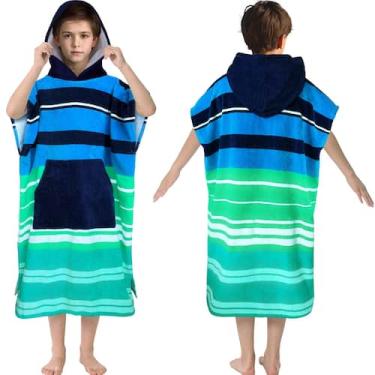 Imagem de Toalha de poncho de surf VOOVA & MOVAS para adolescentes e crianças gr