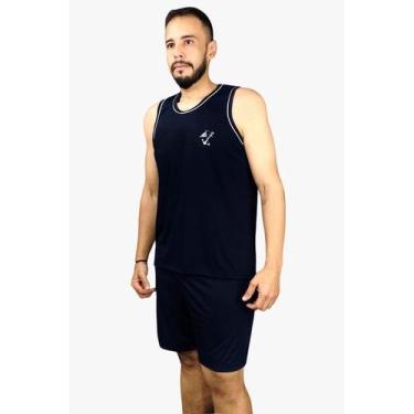 Imagem de Pijama Masculino  Regata De verão Curto de dormir confotável - PIJAMAS