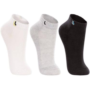Imagem de Meia Kit 3 Pares Infantil Unissex Casual Dia a Dia Cano Curto em Algodão Lupo 02725-089