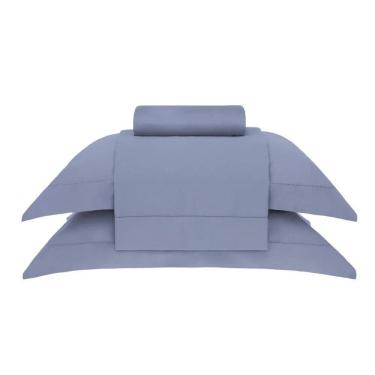 Imagem de Jogo De Cama Casal 300 Fios Bud Vision - Buddemeyer Azul