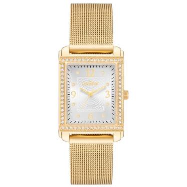 Imagem de Relógio Condor Feminino Ref: Co2035ncp/4k Retangular Mesh Dourado