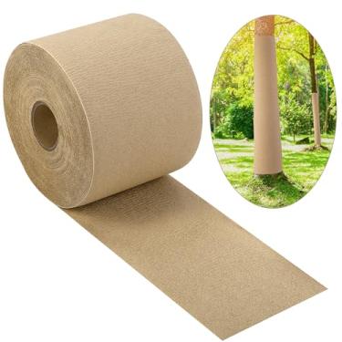 Imagem de Adnee Protetor De Árvore 100 Pés X 4 Pol., Rolos Papel Resistentes Às Intempéries Para Manter A Umidade, Bandagem Proteção Tronco Contra Geada E Insetos Solares