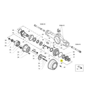 Imagem de Anel Porta Satélite Cubo Tração Para Iveco Trakker - 42118229 - LEMA