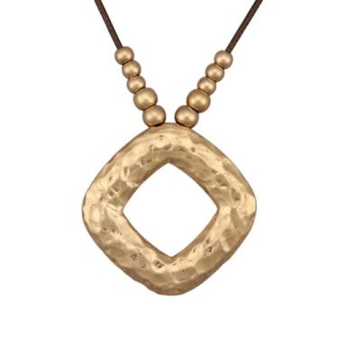 Imagem de Jeilwiy Colar feminino boho estilo hippie, grosso, longo, de couro, gargantilha preta, boêmio, Couro sintético, Sem Pedra Preciosa