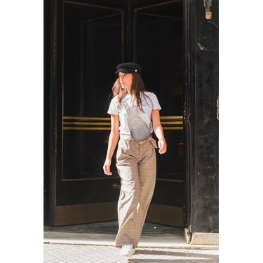 Imagem de Pochetes transversais de couro, Cinza, Medium