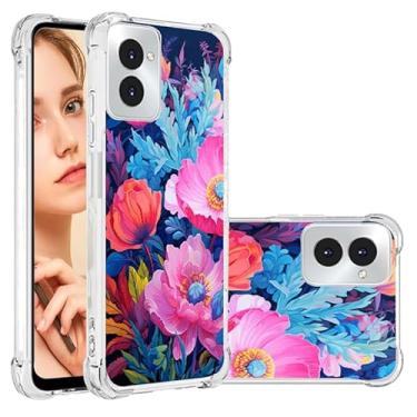 Imagem de Palbyes Capa para Moto G Power 5G 2024, capa de telefone celular ultrafina reforçada com quatro cantos de TPU para mulheres e meninas para Mororola Moto G Power 5G 2024 (flor)