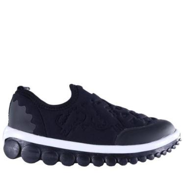 Imagem de Tenis bibi roller 2.0 lycra ref 1155 infantil, 32, Preto, Branco