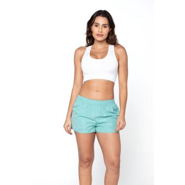 Imagem de Short Microfibra Feminino Basic+ Verde Claro Tamanho G