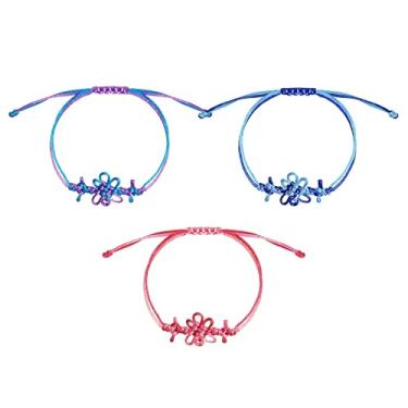 Imagem de SAVITO Pulseiras da Amizade Combinando Melhor Amigo Casal Pulseira Nó Coreano Demônio Huntrix Mercadoria Rumi Acessórios Presentes Artesanais para Meninas Mulheres, One Size, Poliéster, Sem Pedra