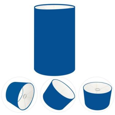 Imagem de Cúpula Abajur Cilíndrica Cp-8002 Ø13x30cm Azul Marinho - Vivare