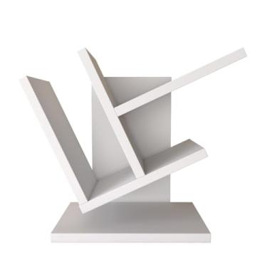 Imagem de Organizador de Livros, Prateleira Estante para Livros Porta Revistas para Decoração de Casa Livreiro(BRANCO)