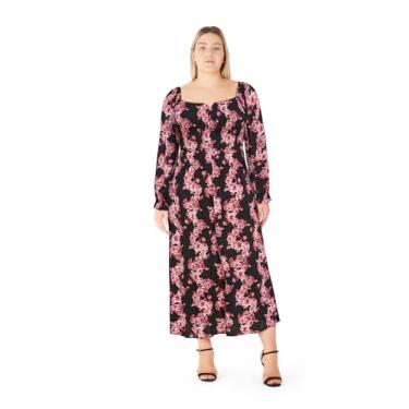 Imagem de City Chic Vestido feminino plus size - estampa Calla, Floral, 54