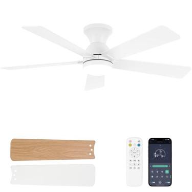 Imagem de Ventilador de teto Dolavast 48" Reversível LED Light Remote Branco