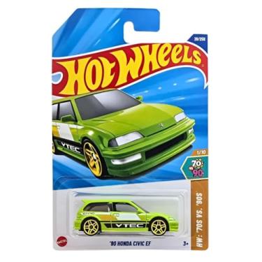 Imagem de Carrinho Hot Wheels '90 Honda Civic EF, Green, 70s vs 90s Collection, 1/10 - HYX90