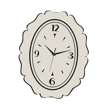 Imagem de Generic Relógio de parede decorativo, estético, vintage, divertido, para pendurar na parede, ideal para sala de estar, sala de jantar, escritório e decoração, 40cm