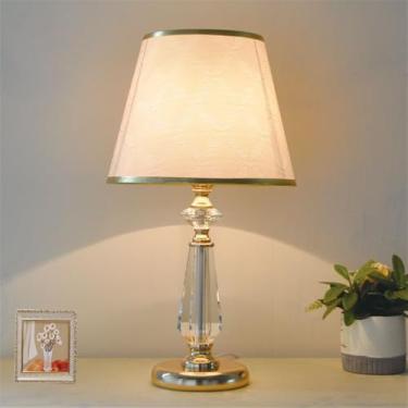 Imagem de Luminária de mesa contemporânea de cristal LED, estilo moderno e criativo, para sala de estar, escritório, casa de campo, hotel, quarto, mesa de cabeceira (Estilo 23)