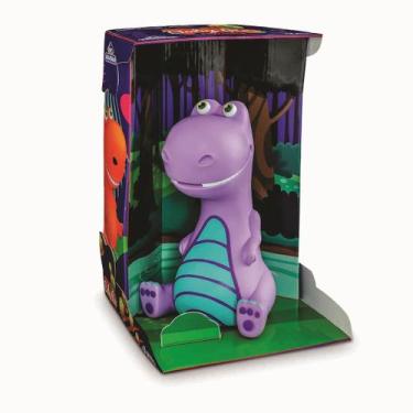 Imagem de Brinquedo de Dinossauro Cofre Tiranossauro Baby Rex Cofrinho Azul - Ad