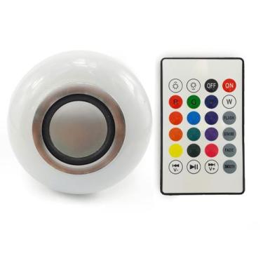 Imagem de Lâmpada Led RGB Musical Bluetooth 3w com Alto Falante e Controle Remot