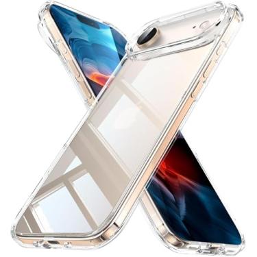 Imagem de Capa transparente para iPhone 17 Air, [antiamarelamento] [proteção contra quedas de grau militar] Capa protetora transparente para Apple 17 Air com amortecedor à prova de choque 2025