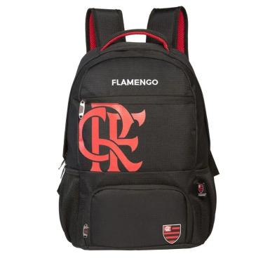 Imagem de Mochila Escolar Esportiva Juvenil C/ Bolso Térmico Flamengo-Unissex