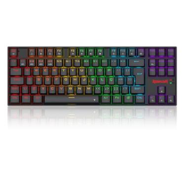 Imagem de Teclado Gamer Redragon Kumara Elite Rainbow Preto USB Tipo-C Removível Switch Marrom K552-KRS (PT-BROWN)