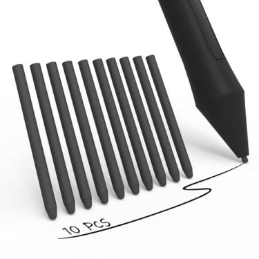 Imagem de SSS·GRGB Pacote com 10 pontas/pontas de feltro de substituição para canetas Wacom, pontas padrão para canetas Wacom Bamboo Intuos CTL460, CTH460, CTH461, CTH661, CTH-480, CTH-480S, CTL471, CTL472