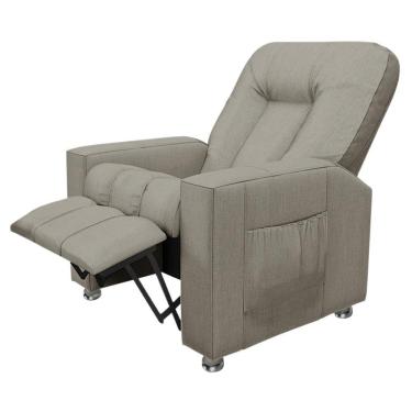 Imagem de Poltrona Do Papai Reclinável Romeo F05 Linho Bege