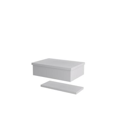 Imagem de Bancada Metropole 605w 60cm Com Prateleira Branco Chess