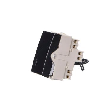 Imagem de Módulo Interruptor Paralelo Com Luz Margirius Sleek 10A Preto Ebony