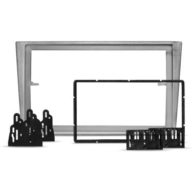 Imagem de Moldura do Painel 7 Polegadas Corsa Montana Meriva Vectra 2002 a 2015 Prata