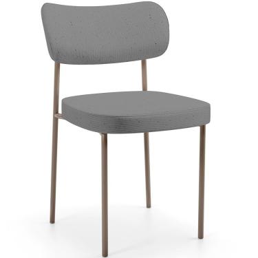 Imagem de Cadeira Decorativa Sala De Jantar Melina Base Arena L02 Linho Cinza Escuro - Lyam Decor