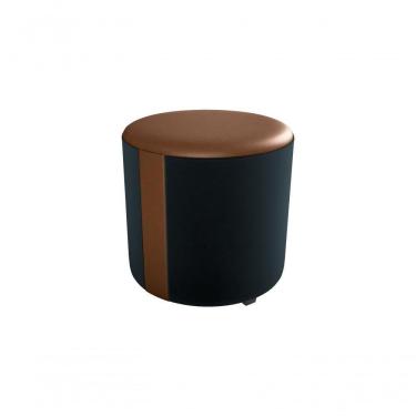 Imagem de Puff Decorativo Sala Descando Copenhage Premium Veludo Preto Matrix