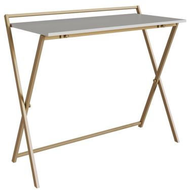 Imagem de Escrivaninha Dobravel Estilo Industrial P1022 Arenas Dourado Pp
