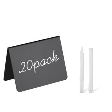 Imagem de Sinais de quadro-negro Doloburn de 4 x 3 cm para alimentos, pacote com