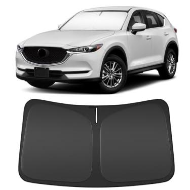 Imagem de Para-brisa para Mazda CX-5 2017-2024 Protetor de janela frontal dobrável de ajuste personalizado bloqueia os raios UV e mantém o refrigerador do carro