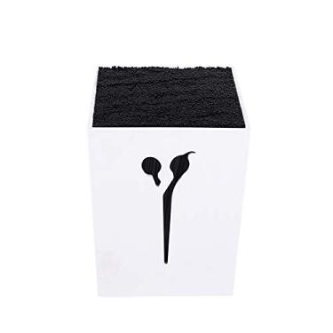 Imagem de Akozon Titular de Tesoura Profissional de Cabeleireiro de Salão - Suporte Seguro e Higiênico para Ferramentas de Barbeiro (Branco)