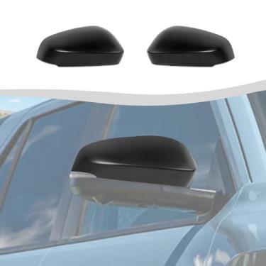 Imagem de SQQP Kit de acabamento de capa de espelhos retrovisores laterais compatível com Toyota 4Runner 2024-2025+, serve apenas para espelho com luz de seta (preto fosco)