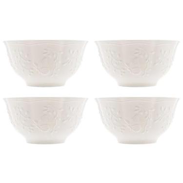 Imagem de Conjunto de 4 Bowls Butterfly Flower de Porcelana New Bone 650ml - Lyo