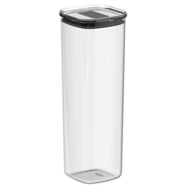 Imagem de Pote hermetico quadrado 2l duo lock natural - OU