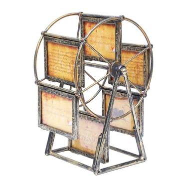 Imagem de Baoblaze Porta-retratos Giratório em Formato de Roda para Decoração de Casa, Quarto Ou Estilo Fazenda.