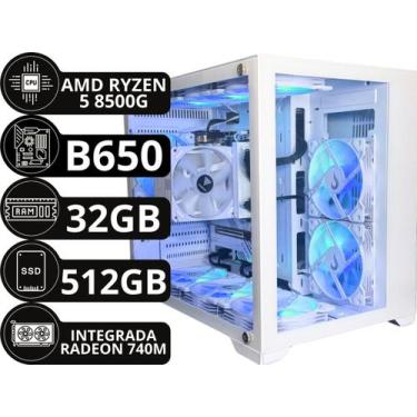 Imagem de Computador Pc Gamer Amd AM5 Ryzen 5 8500g b650 32gb Ddr5 Nvme 500gb Ga