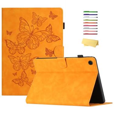 Imagem de UUcovers Capa para tablet Samsung Galaxy Tab A9 Plus/A9+ 11 polegadas 2023 (SM-X210/X216/X218) com suporte/porta-lápis/bolsos [hibernar/despertar automático] Capa carteira magnética em relevo à prova