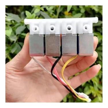 Imagem de Válvula de ar de gás solenoide CC 12V 5 posições 4 vias N/C válvula eletromagnética de ar e água