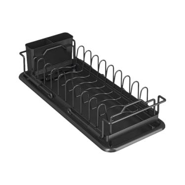 Imagem de Escorredor de louça expansível - escorredor de pratos expansível - organizador antiderrapante ajustável para bancada, panela, bar, vidro, garrafa de bebê, apartamento, comercial