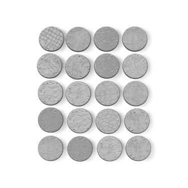 Imagem de Tofer's Miniatures 25 mm Ground Bases (x20 Pieces), Stands for Tabletop 28 mm Miniatures. Ideal for Bolt Action, SAGA, Pillage and othe Historical Wargames, Produced
