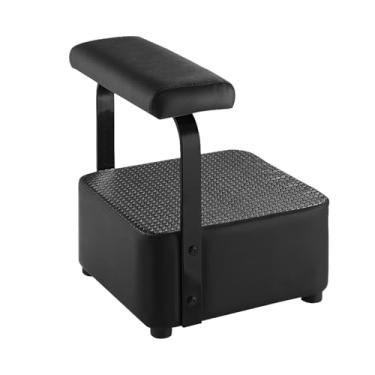 Imagem de KiBcsLic Apoio para os pés para Backwash Beauty SPA, móveis de salão otomano, elevador de pés, luxuoso, portátil, macio, para cadeira de estação